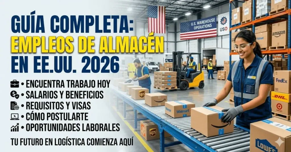 Empleos de Almacén en EE.UU.: Guía Completa para Encontrar Trabajo y Oportunidades en 2026