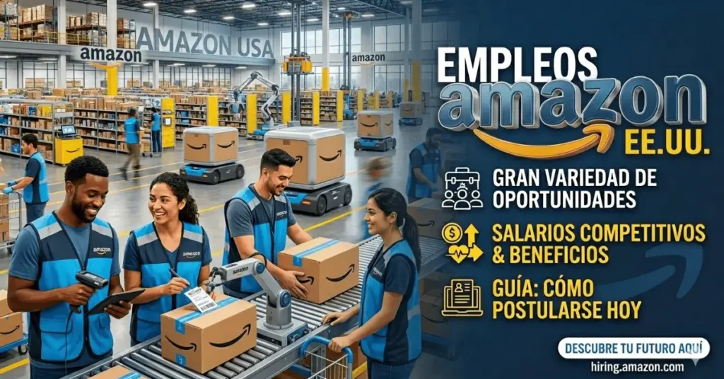 Empleos de Amazon en EEUU: Oportunidades, Salarios y Cómo Postularse